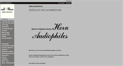 Desktop Screenshot of horn-audiophiles.de